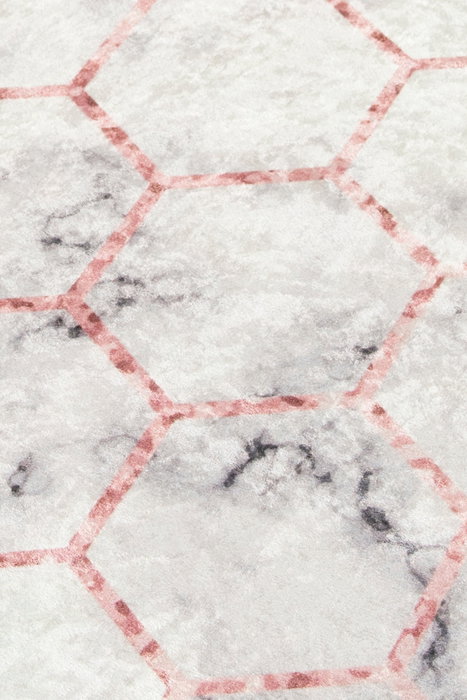 Mijölnir Alfombrilla de Baño Honeycomb 40 x 60 cm | 100% Poliéster, Antideslizante, Lavable a Máquina, Secado Rápido, Antibacteriana y de Fácil Limpieza | Confort y Lujo